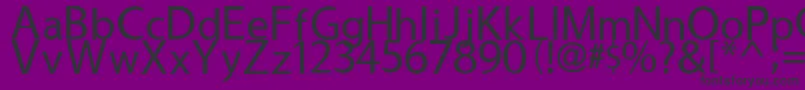 Usuality Font – Black Fonts on Purple Background