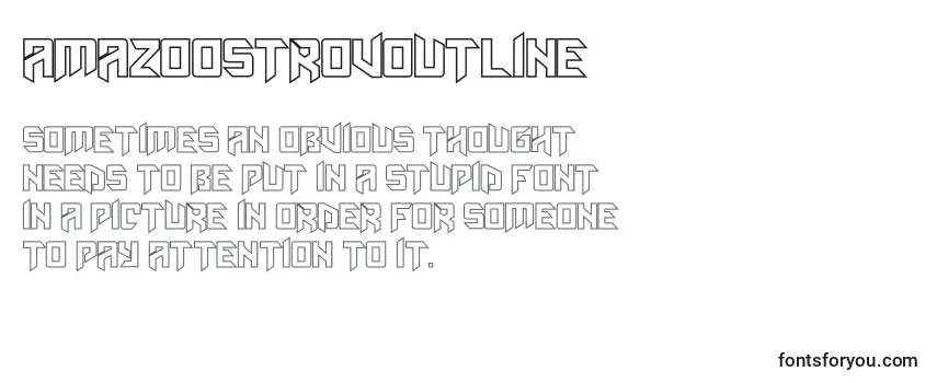 Amazoostrovoutline Font