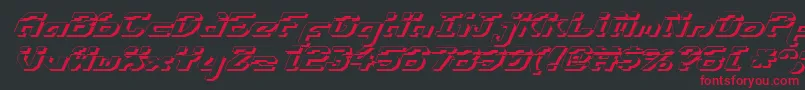 Ensignflis Font – Red Fonts on Black Background