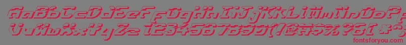 Ensignflis Font – Red Fonts on Gray Background