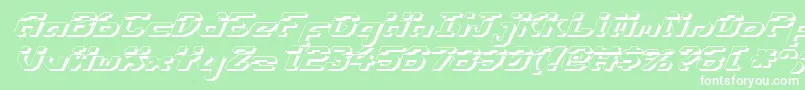 Ensignflis Font – White Fonts on Green Background