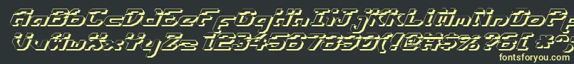 Ensignflis Font – Yellow Fonts on Black Background