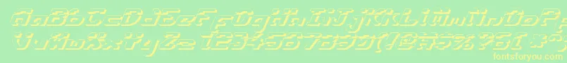 Ensignflis Font – Yellow Fonts on Green Background