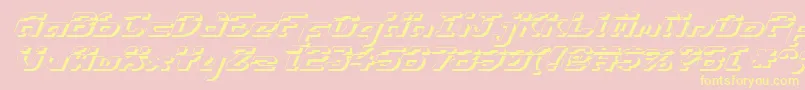 Ensignflis Font – Yellow Fonts on Pink Background