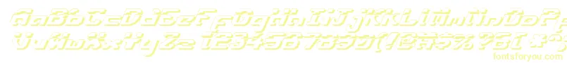Шрифт Ensignflis – жёлтые шрифты
