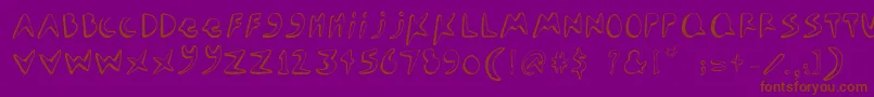 Seamonster Font – Brown Fonts on Purple Background