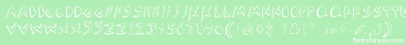 Seamonster Font – White Fonts on Green Background