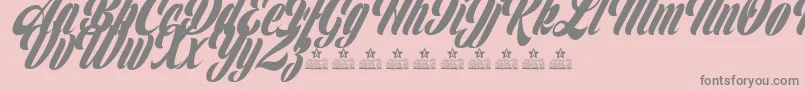 ClipperPersonalUse Font – Gray Fonts on Pink Background