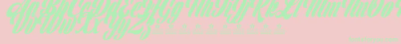 ClipperPersonalUse Font – Green Fonts on Pink Background