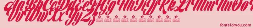 ClipperPersonalUse Font – Red Fonts on Pink Background