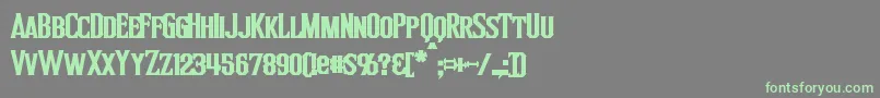 InquisitorBold Font – Green Fonts on Gray Background