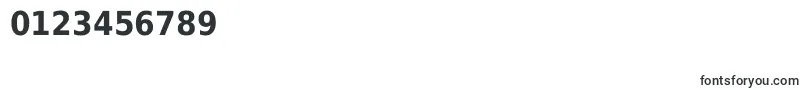 DejavuSansCondensedBold Font – Fonts for Numbers and Digits