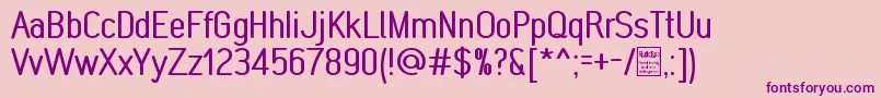 MonabellaDemo Font – Purple Fonts on Pink Background