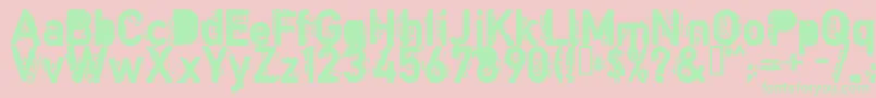 CopystructBold Font – Green Fonts on Pink Background