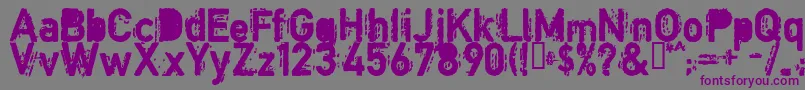 CopystructBold Font – Purple Fonts on Gray Background