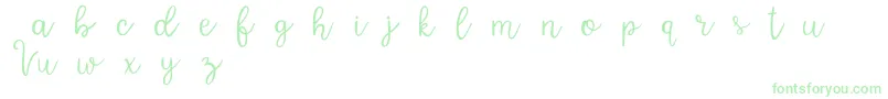 VarsityDemo-Schriftart – Grüne Schriften