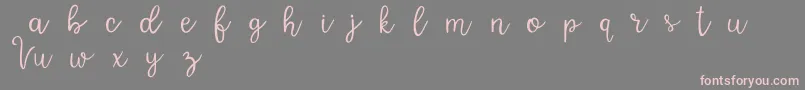 VarsityDemo Font – Pink Fonts on Gray Background