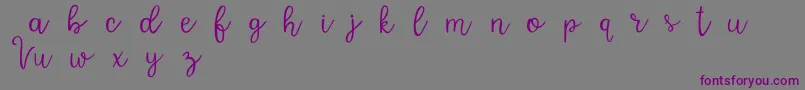 VarsityDemo-Schriftart – Violette Schriften auf grauem Hintergrund