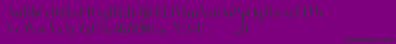 Glamor Lightcondensed Font – Black Fonts on Purple Background