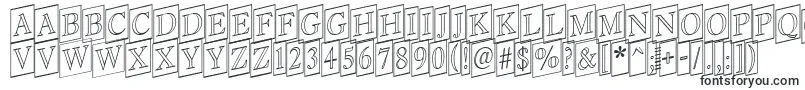 Antiq16-fontti – rajausfontit