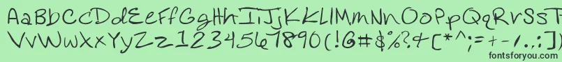 Rosedifont Font – Black Fonts on Green Background