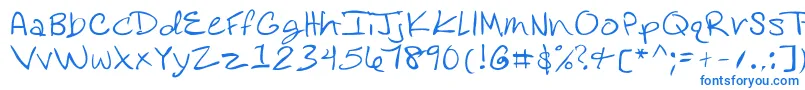Шрифт Rosedifont – синие шрифты