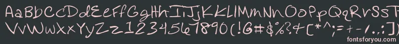 Rosedifont Font – Pink Fonts on Black Background