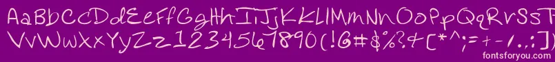 Rosedifont Font – Pink Fonts on Purple Background