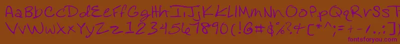 Rosedifont Font – Purple Fonts on Brown Background