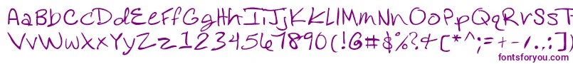 Шрифт Rosedifont – фиолетовые шрифты на белом фоне
