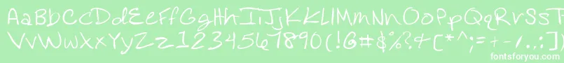 Rosedifont Font – White Fonts on Green Background
