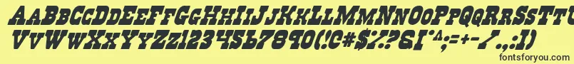 Regv2i Font – Black Fonts on Yellow Background