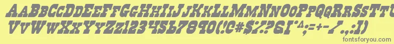 Regv2i Font – Gray Fonts on Yellow Background