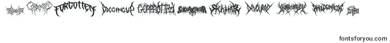 DeathmetalLogo-Schriftart – Schriften für Zahlen und Nummern