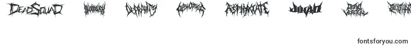 DeathmetalLogo-fontti – Fontit Sony Vegas Prolle