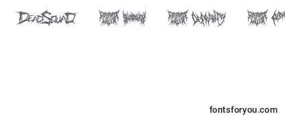 Przegląd czcionki DeathmetalLogo