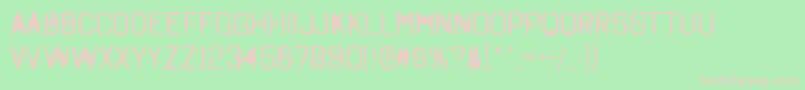 OctinSpraypaintFree Font – Pink Fonts on Green Background