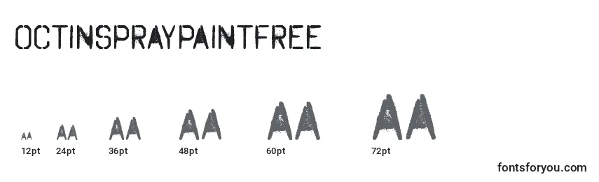 OctinSpraypaintFree Font Sizes
