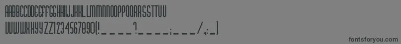 GabbaAllCaps Font – Black Fonts on Gray Background