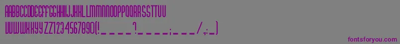 GabbaAllCaps Font – Purple Fonts on Gray Background