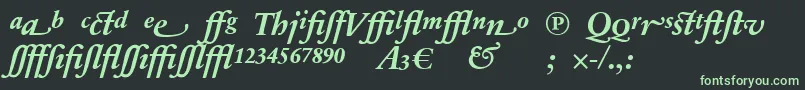 fuente SabonnextLtBoldItalicAlternate – Fuentes Verdes Sobre Fondo Negro
