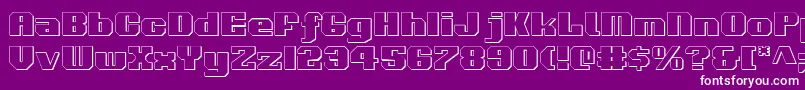 Voortrekker3D Font – White Fonts on Purple Background