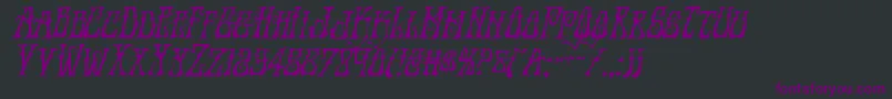 Instantzenital Font – Purple Fonts on Black Background