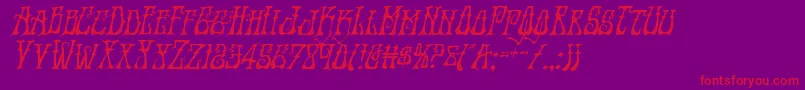 Instantzenital Font – Red Fonts on Purple Background