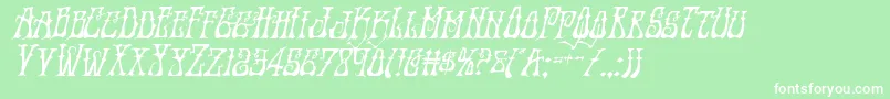 Instantzenital Font – White Fonts on Green Background