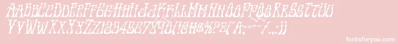 Weitere Informationen zur Instantzenital-Schriftart Instantzenital-Schriftart – Weiße Schriften auf rosa Hintergrund