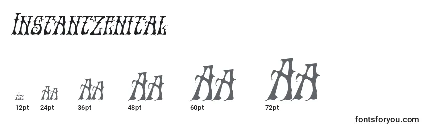 Instantzenital Font Sizes