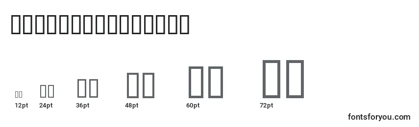 Blondieburtonsh Font Sizes