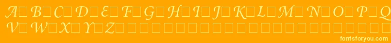 En savoir plus sur la police AtlantixSwashSsiItalic Police AtlantixSwashSsiItalic – polices jaunes sur fond orange