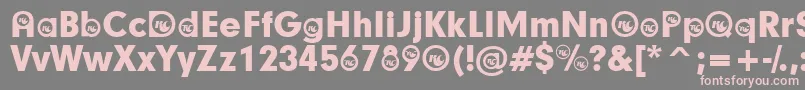 ColaParticipants Font – Pink Fonts on Gray Background